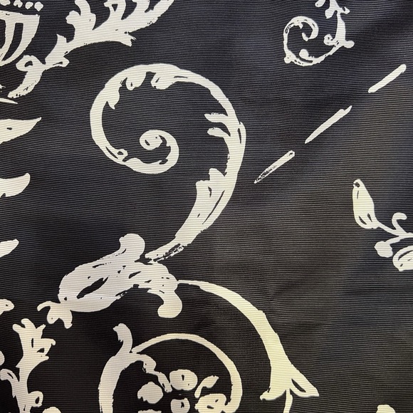 White House Black Market Pencil Skirt Size 2 Black White Floral Print - Picture 6 of 11